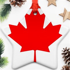 Canada Flag Canadian Flag View Star Ornament (two Sides) by Ravend