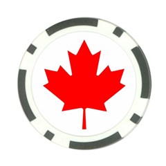 Canada Flag Canadian Flag View Poker Chip Card Guard (10 Pack) by Ravend