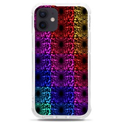 Rainbow Grid Form Abstract Background Graphic Iphone 12 Mini Tpu Uv Print Case	 by Ravend