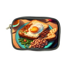 Ai Generated Breakfast Egg Beans Toast Plate Coin Purse by danenraven