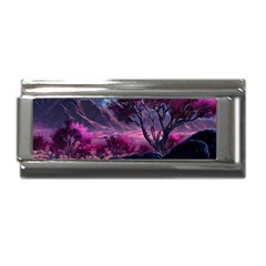 Landscape Landscape Painting Purple Purple Trees Superlink Italian Charm (9mm) by danenraven