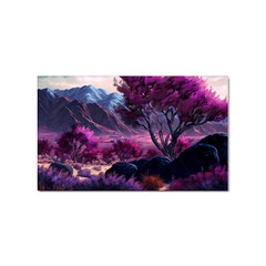 Landscape Landscape Painting Purple Purple Trees Sticker Rectangular (100 Pack) by danenraven