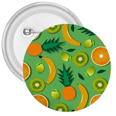 Fruit Tropical Pattern Design Art Pattern 3  Buttons by Ravend