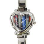 Vintage Collection Book Heart Italian Charm Watch Front