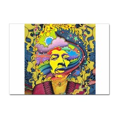 Psychedelic Rock Jimi Hendrix Sticker A4 (100 Pack) by Jancukart