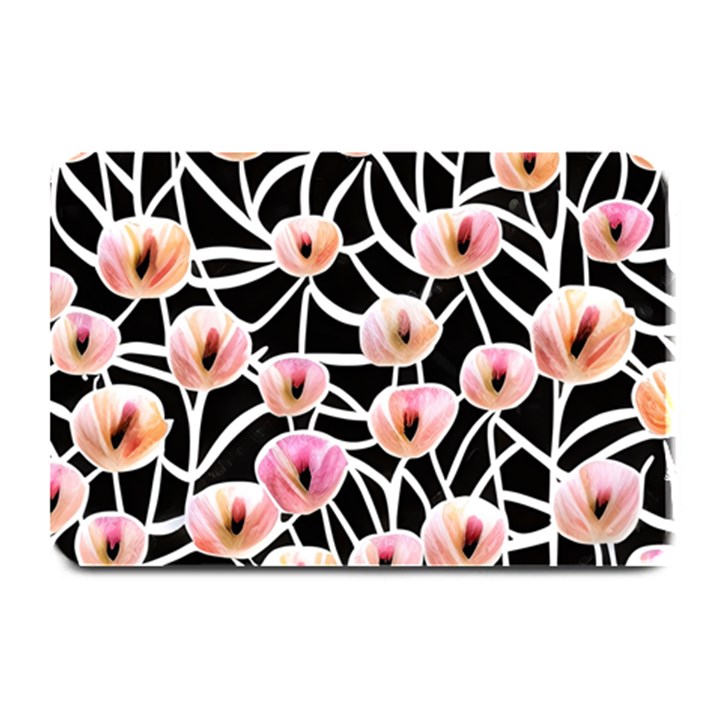 Cheery Watercolor Flowers Plate Mats