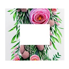 Brilliant Blushing Blossoms White Wall Photo Frame 5  X 7  by GardenOfOphir