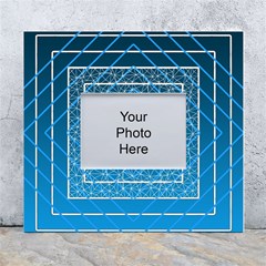 Network Social Abstract White Wall Photo Frame 5  X 7  by Ravend