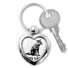 Foxy Lady Concept Illustration Key Chain (heart) by dflcprintsclothing