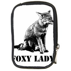 Foxy Lady Concept Illustration Compact Camera Leather Case by dflcprintsclothing