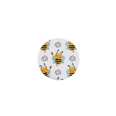 Art Bee Pattern Design Wallpaper Background 1  Mini Magnets by Ravend