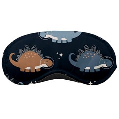 Dino Art Pattern Design Wallpaper Background Sleeping Mask by Ravend