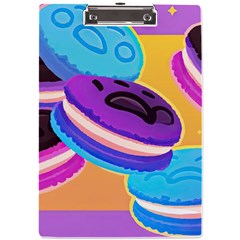 Cookies Chocolate Cookies Sweets Snacks Baked Goods Food A4 Acrylic Clipboard by Ravend