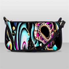 Garden Flower Nature Digital Art Abstract Shoulder Clutch Bag by Ravend