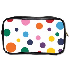 Polka Dot Toiletries Bag (one Side) by 8989