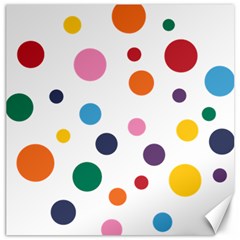 Polka Dot Canvas 20  X 20  by 8989