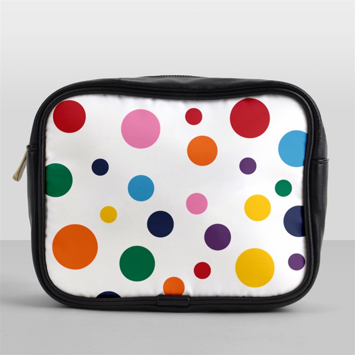 Polka Dot Mini Toiletries Bag (One Side)