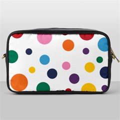 Polka Dot Toiletries Bag (one Side) by 8989