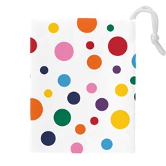 Polka Dot Drawstring Pouch (4xl) by 8989