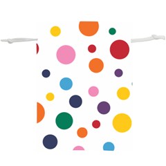 Polka Dot Lightweight Drawstring Pouch (xl) by 8989