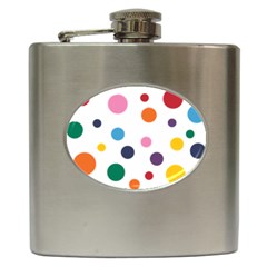 Polka Dot Hip Flask (6 Oz) by 8989