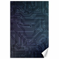 Circuit Board Circuits Mother Board Computer Chip Canvas 20  X 30  by Ravend