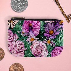 Budding And Captivating Flowers Mini Coin Purse by GardenOfOphir