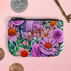 Bright And Brilliant Bouquet Mini Coin Purse by GardenOfOphir