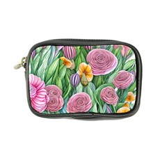 Delicate And Dazzling Watercolor Flowers Coin Purse by GardenOfOphir