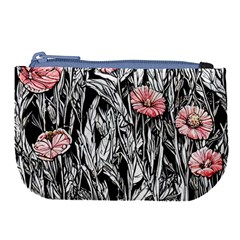 Luxurious Watercolor Flowers Large Coin Purse by GardenOfOphir