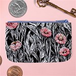 Luxurious Watercolor Flowers Large Coin Purse Back