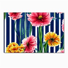 Charming And Cheerful Watercolor Flowers Postcard 4 x 6  (pkg Of 10) by GardenOfOphir