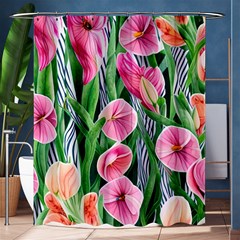 Classy Watercolor Flowers Shower Curtain 60  X 72  (medium)  by GardenOfOphir