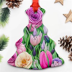 Classic Watercolor Flowers Ornament (christmas Tree)  by GardenOfOphir