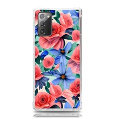 Classy Watercolor Flowers Samsung Galaxy Note 20 Tpu Uv Case by GardenOfOphir