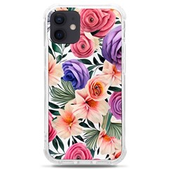 Country-chic Watercolor Flowers Iphone 12 Mini Tpu Uv Print Case	 by GardenOfOphir