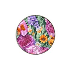 Captivating Watercolor Flowers Hat Clip Ball Marker (4 Pack) by GardenOfOphir