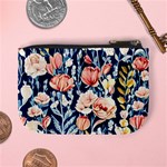 Exquisite Watercolor Flowers And Foliage Mini Coin Purse Back