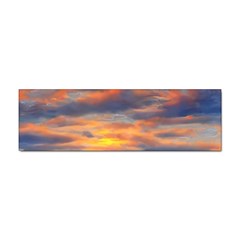 Serene Sunset Over Beach Sticker (bumper) by GardenOfOphir