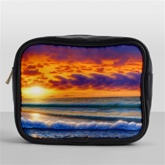 Summer Sunset Over The Ocean Mini Toiletries Bag (one Side) by GardenOfOphir