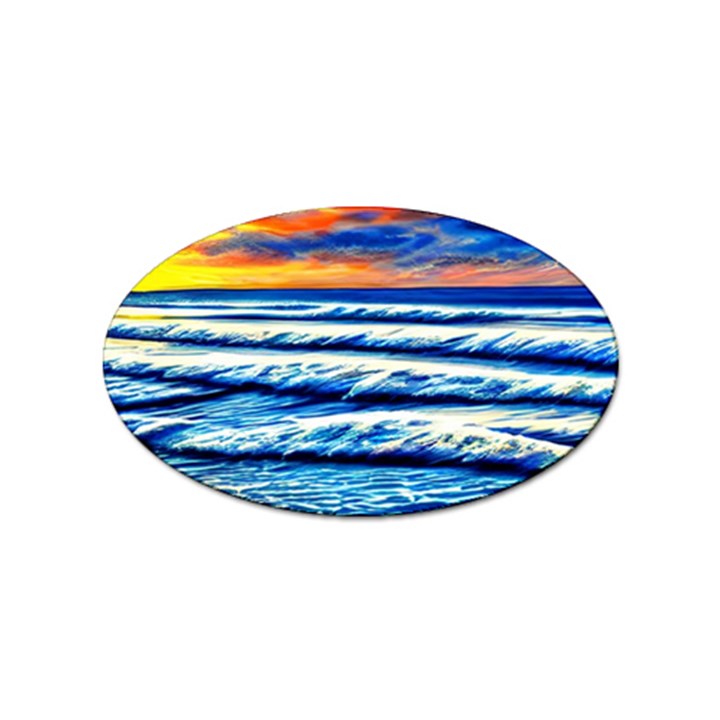 Sandy Beach Dreams Sticker (Oval)