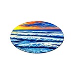 Sandy Beach Dreams Sticker Oval (10 pack) Front