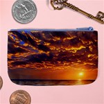 Orange Sunburst Large Coin Purse Back