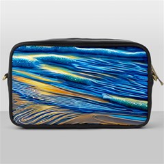 Waves Crashing On The Shore Toiletries Bag (one Side) by GardenOfOphir