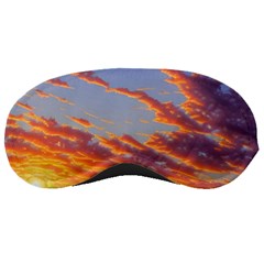 Summer Sunset Over Beach Sleeping Mask by GardenOfOphir