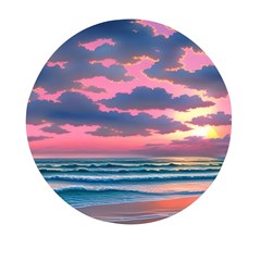 Sunset Over The Beach Mini Round Pill Box (pack Of 5) by GardenOfOphir