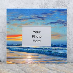 Reflecting On A Perfect Day White Wall Photo Frame 5  X 7  by GardenOfOphir