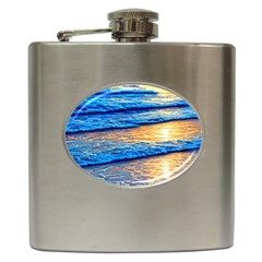 Ocean Sunset Hip Flask (6 Oz) by GardenOfOphir