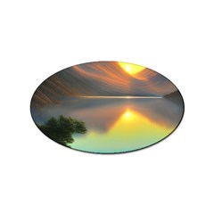 Benevolent Lake Sticker (oval) by GardenOfOphir