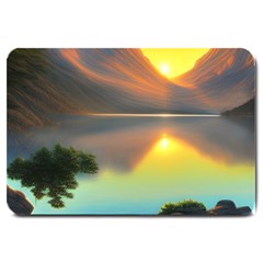 Benevolent Lake Large Doormat by GardenOfOphir